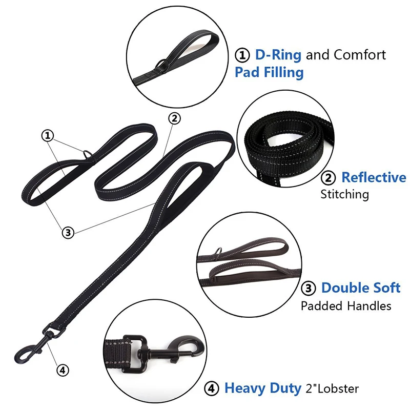 Светоотражающий Поводок для собак 1 5 м|Поводки| |