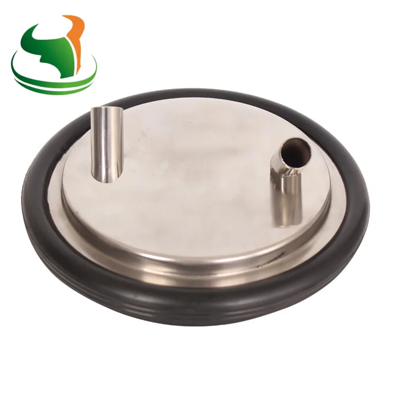 SS Lid with 2 Exits Высококачественное ведро для молока из нержавеющей стали крышки ведро для дойки Крышка для различных ведра - Цвет: SS Lid with 2 Exits
