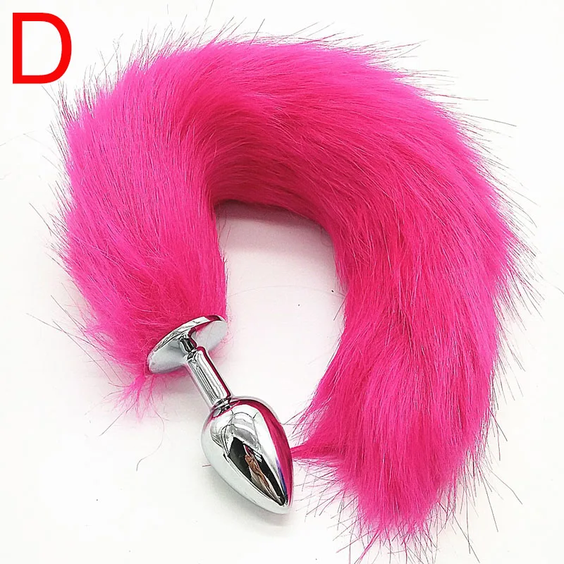 Анальная пробка с большой лисицы хвосты металла пара взрослых Секс игрушки