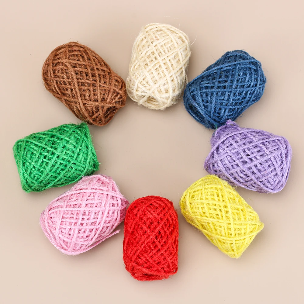 10m*1mm Natural Jute Twine DIY Rope Cord Hemp Ropes String Rustic Packing Wedding Home Textile Garment Decoration Craft | Дом и сад