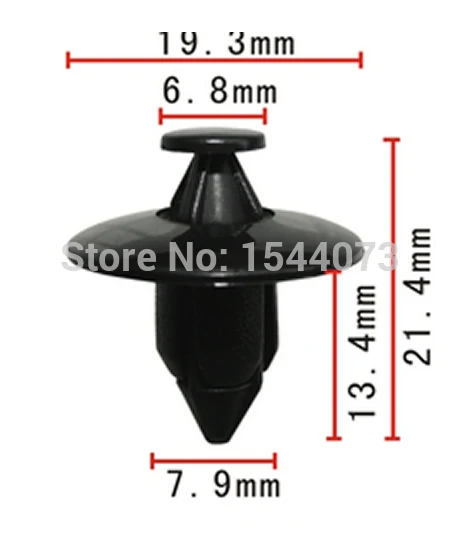 

100pc High Quality Trim Panel Bumper Fascias Push-Type Fastener Retainer Clips For Volvo 354133