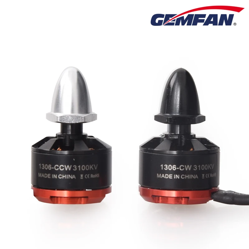 Бесщеточный мотор Gemfan CW CCW 1306 3100KV для QAV ЗМР 150 180 210 Mini Quadcopter Multiroter FPV Multicopter Copter