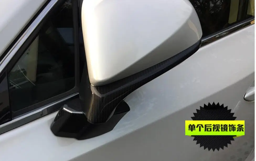 Автомобиль-Стайлинг углеродное волокно крышка заднего вида автомобиля планки
