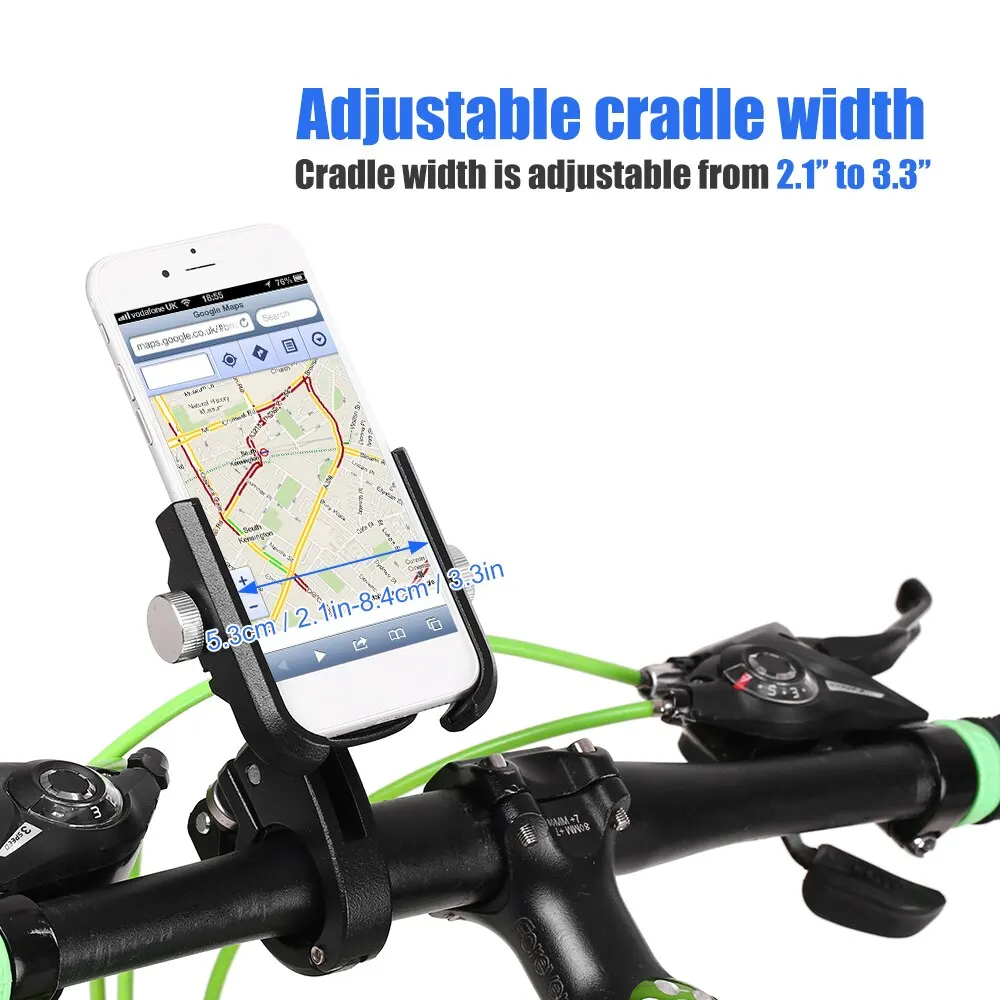 Держатель для телефона велосипедный из алюминиевого сплава легкий поворотный на