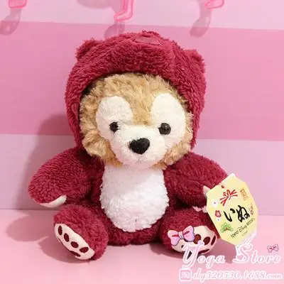 1 шт. 20 см медведи Duffy и shelliemay Роза обратились Микки Мышь Минни Дональд Дак Дейзи мягкая игрушка клубничный медведь плюшевые игрушки куклы дети подарок для девочек - Цвет: G