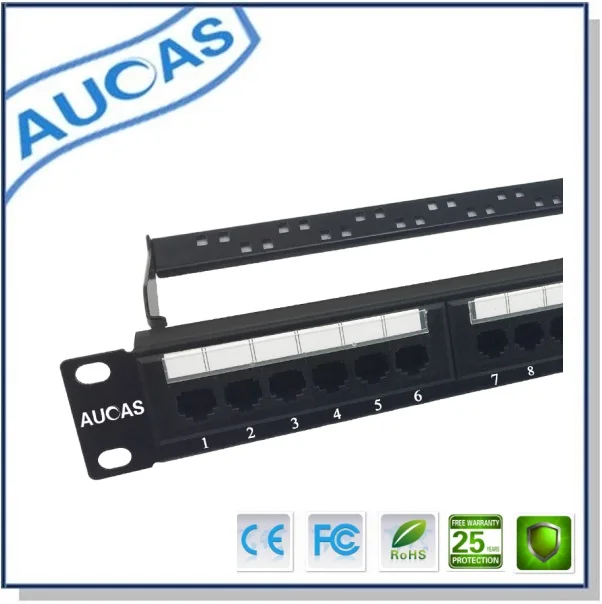 AUCAS сетевой коммутатор с 24 портами Cat5e патч-панель rj45 keystone UTP plug 180 градусов