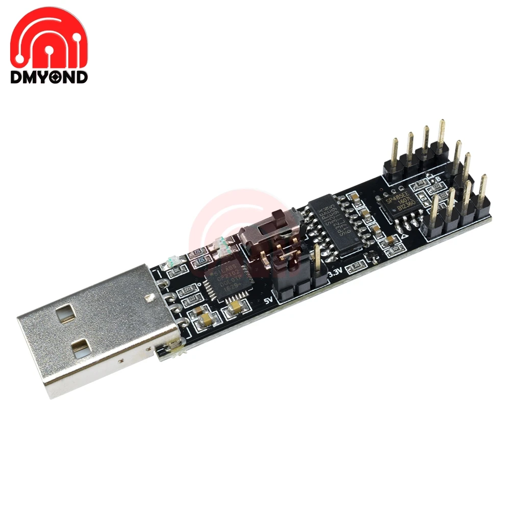 

1PC 3-in-1 USB to RS485 RS232 TTL Serial Port Module Diy Electronic CP2102 Chip Board