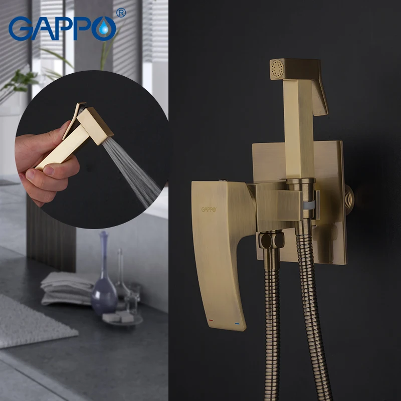 

Бронзовый смеситель для биде GAPPO, ручной душ для ванной комнаты, гигиенический распылитель для биде и туалета, настенный кран для душа