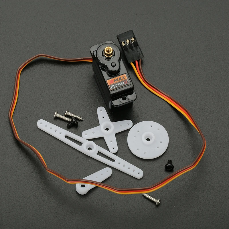 4 шт. оригинальный EMAX ES08MA II Mini металлическая Шестерня Аналоговый сервопривод
