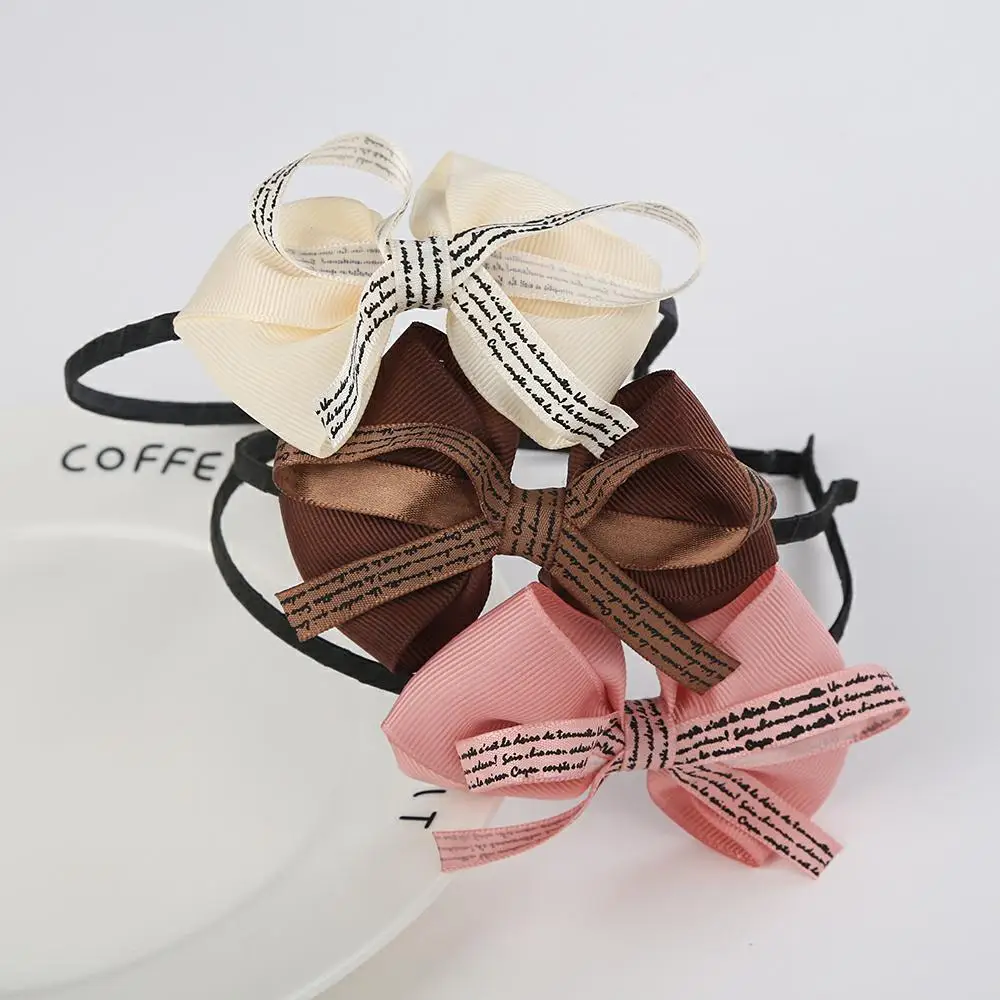 2 шт./лот модная детская повязка на голову с милыми большими бантиками цветами для