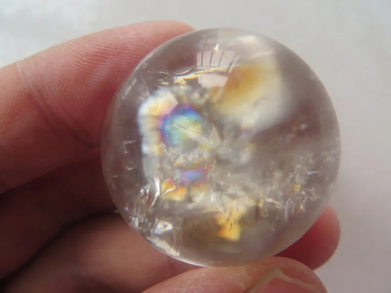 29 г АА натуральный дымчатый кварцевый Радужный шар с кристаллами исцеление | Дом