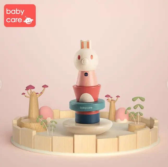 Темно-синий Babycare Милая интеллектуальная Классическая Детская игрушка деревянный цвет животного колонна Форма Сортировка Строительный набор детей Ранние развивающие игрушки - Цвет: Темно-синий