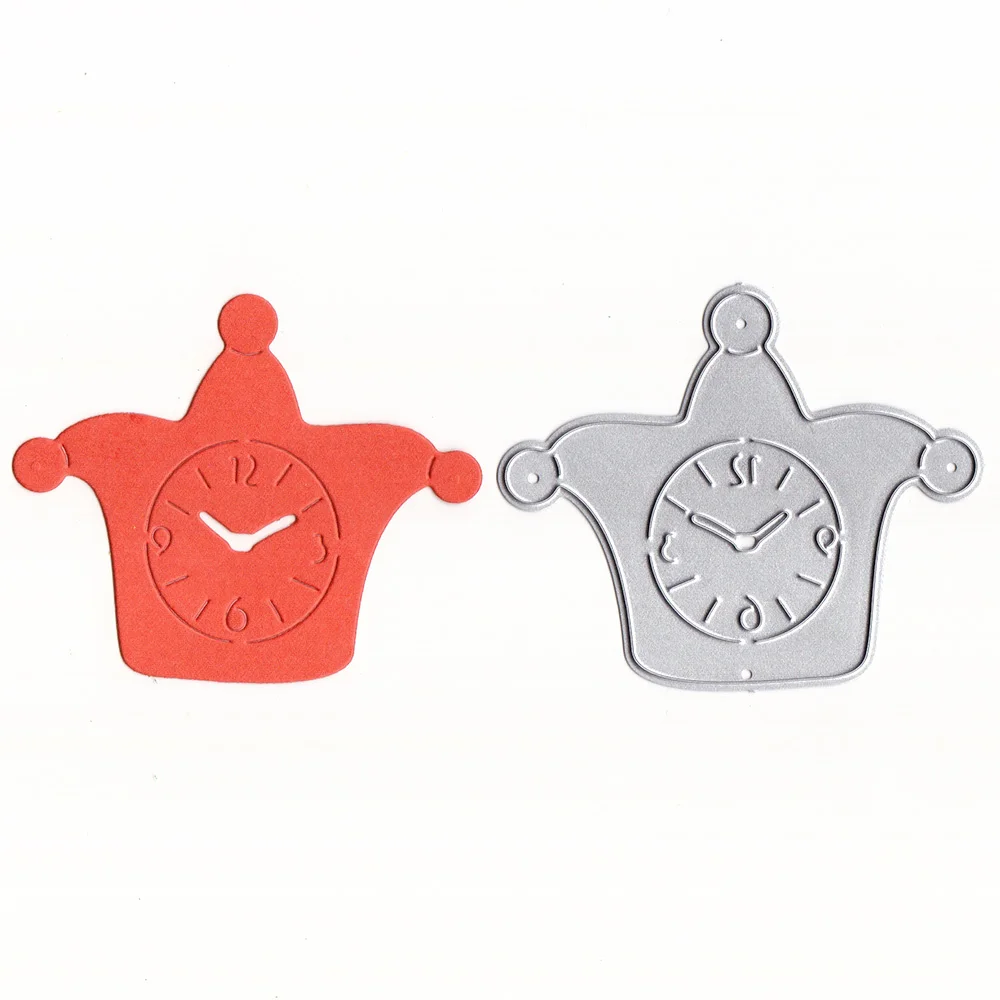 Металлические режущие штампы трафареты шляпа будильник для DIY