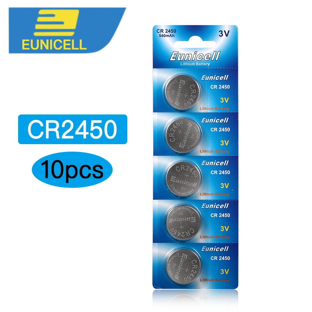 10 шт. CR2450 DL2450 CR2450n ECR2450 BR2450 KCR2450 5029LC LM2450 кнопочный элемент монетница литиевая