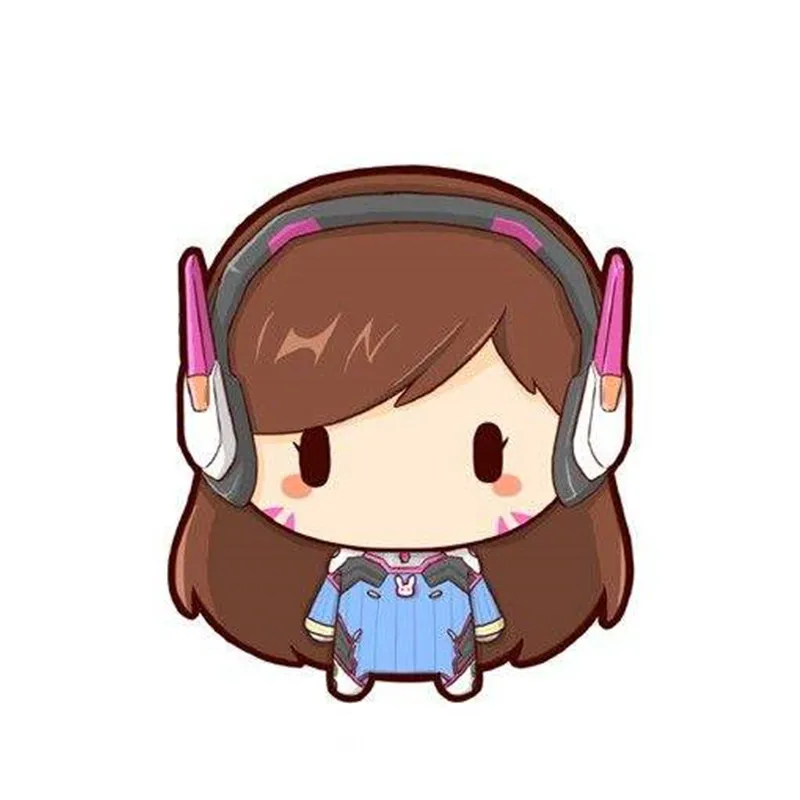 FPS Game Ow Keychain Fashion Overwatch D.va Hanzo Mei Tracer Reaper Figure Bag Pendants Car Key Chains Holder Keyrings Jewelry