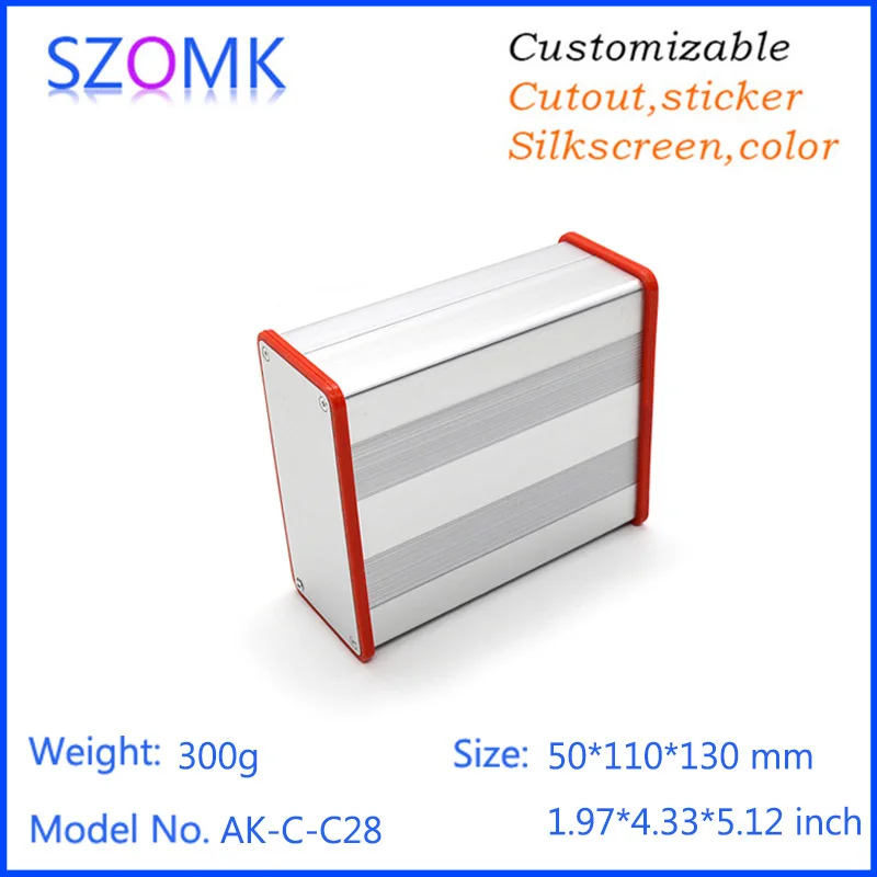 Фото 10 pcs 50*110*130mm silvery aluminum enclosure for electronics pcb housing case with silicone rings extruded box Обустройство дома 10 pcs 50*110*130mm silvery aluminum enclosure for electronics pcb housing case with silicone rings extruded box Обустройство дома