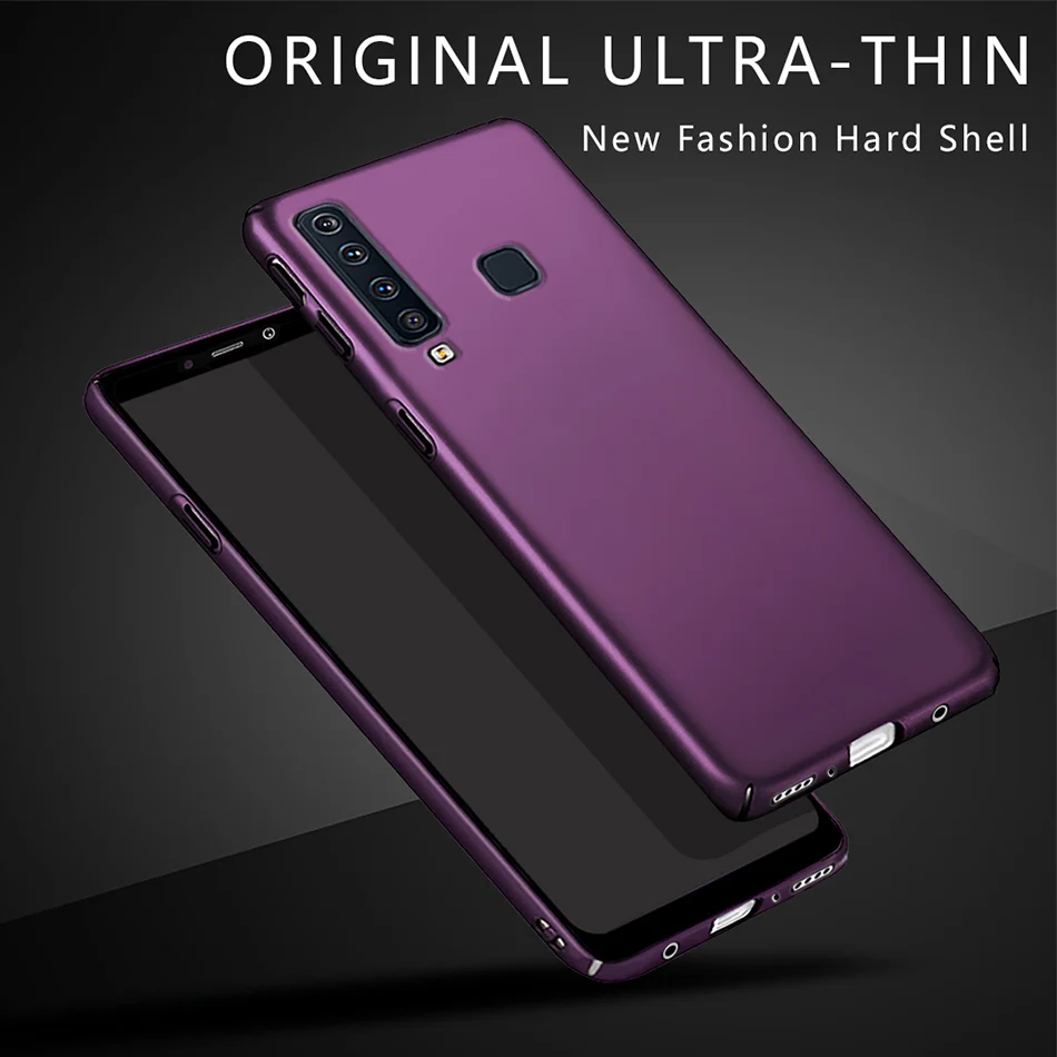 Для Samsung A9 2018 чехол A10 A20 A30 A40 A50 A70 жесткий матовый на заднюю панель телефона для Galaxy