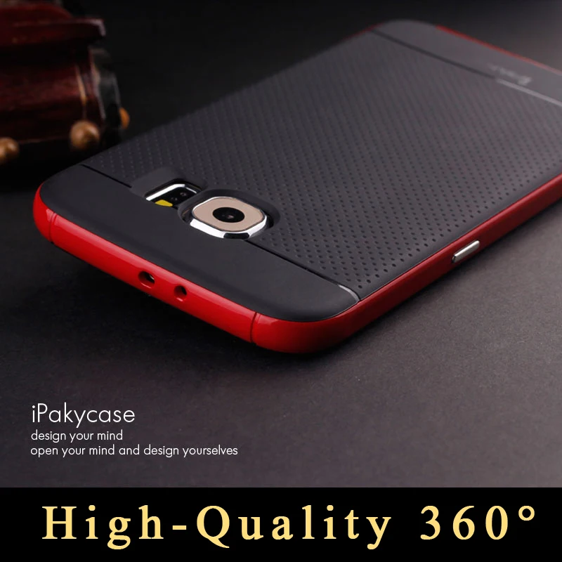 Для samsung galaxy s6 Чехол Бренд iPaky для edge Силиконовая задняя крышка + PC Рамка coque чехол s