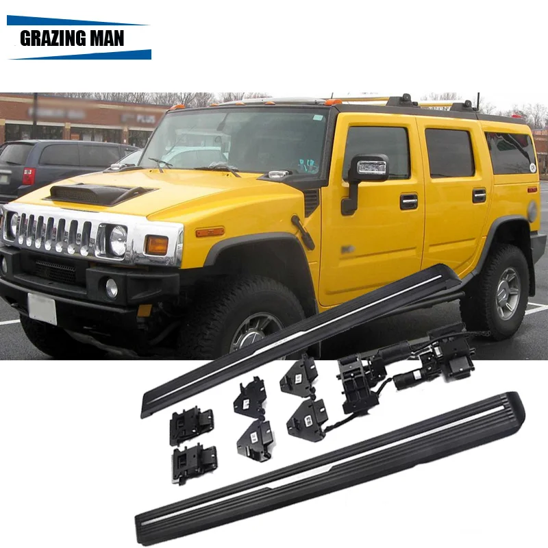 Алюминиевая автоматическая Накидная электрическая педаль подножка для Hummer H2 H3