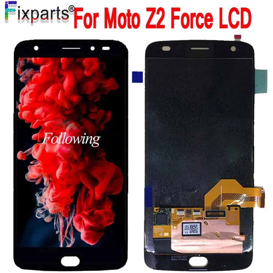 ЖК-дисплей для Motorola Moto Z2 Force сменный сенсорный экран 5 дюйма с цифровым