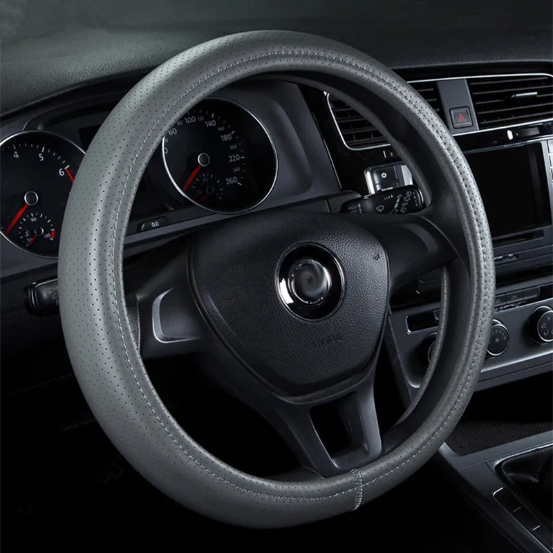 Leather Steering wheel Cover For Mercedes Benz GLK BMW g30 g38 39/40cm Covers on funda volante Mitsubishi Pajero | Автомобили и
