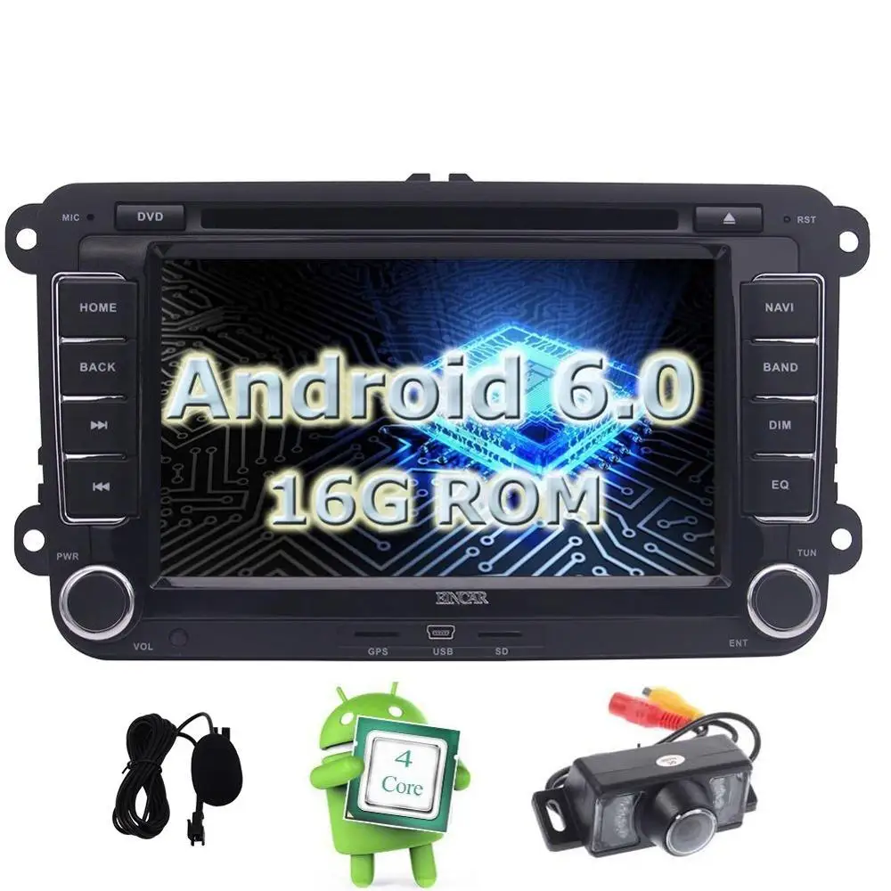 Eincar Android 6 0 7 дюймов сенсорный экран 2 DIN Авторадио автомобильный dvd-плеер в тире gps