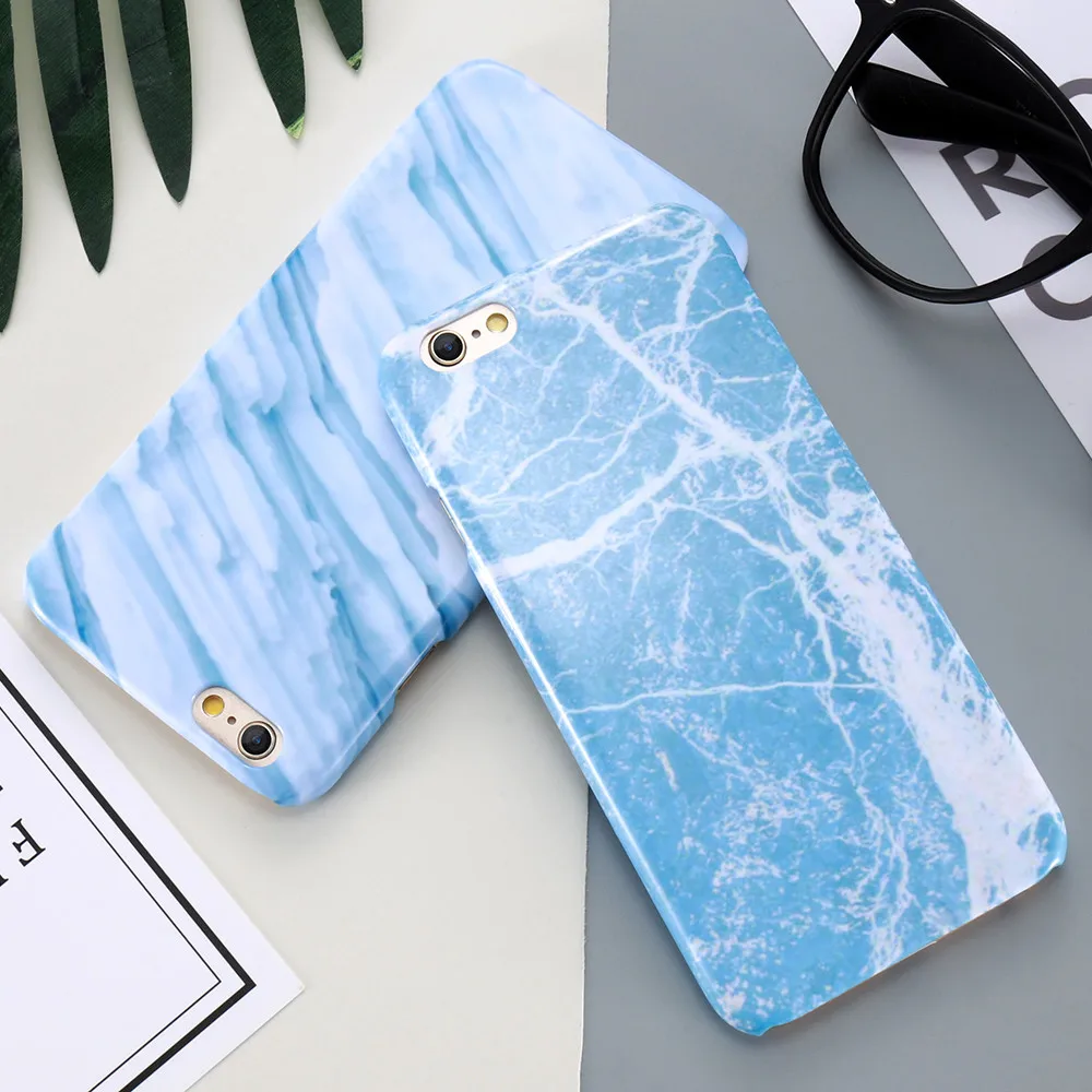 KISSCASE мраморный простой чехол для iPhone 6 6s Plus 5 5S SE ультра тонкий телефона 6S se Coque Capinha