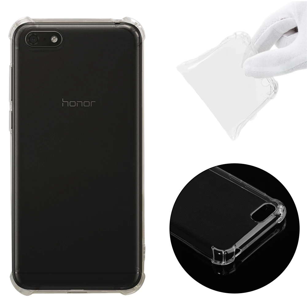 High quality transparent reinforced Anti-falling Soft Silicone phone case For Huawei Y5 Prime 2018 coque fundas etui cover cases |