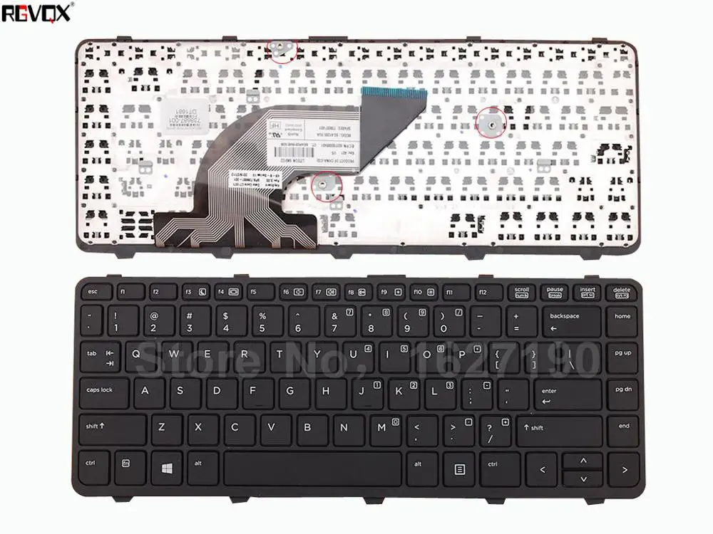 Новая клавиатура US для ноутбука HP PROBOOK 640 G1 645 черная рамка WIN8 PN:738687-001 запасные