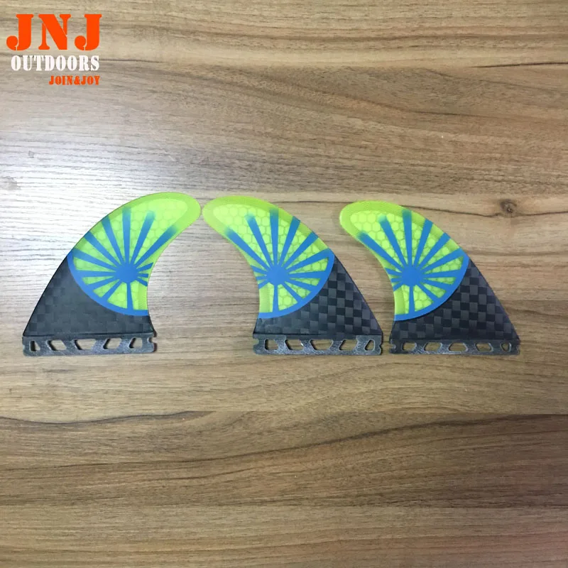 

FREE SHIPPING fiberglass carbon future Tri-set future Large fins surf table fin future L 3pcs a set