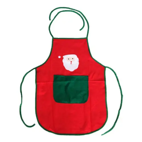 Рождественские фартуки с принтом Санта Клауса красные зеленые пабы кофейные