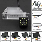 Автомобильная HD камера заднего вида с 8 светодиодами, парковочный монитор 5 дюймов для Nissan X Trail X-Trail Qashqai Juke Sunny, Versa Peugeot 307