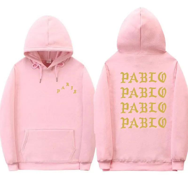 Pink XMS109 Толстовки для женщин I Feel Like Pablo hoody Дамский пуловер Kanye West толстовка с капюшоном уличная Женская толстовка Пабло розовая толстовка - Цвет: Pink XMS109