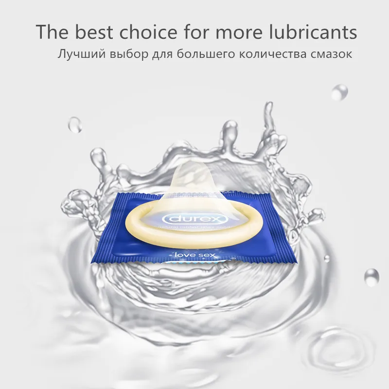 Durex гладкие анальный секс презервативы 20/24 шт. дополнительной смазкой джинсы Hug