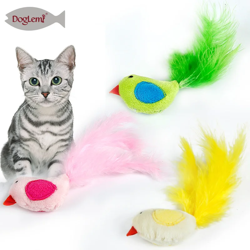 3 шт. в партии котенок Игрушки для котов птица Перо питомец Котенок Играть игрушка