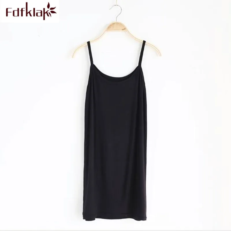 

Новинка, Женский Топ Fdfklak, сексуальная летняя футболка на бретельках, мягкая футболка из модала и хлопка, Женский вязаный Топ, футболки для ж...