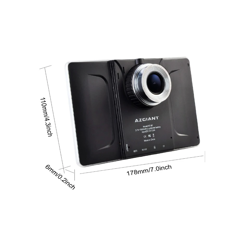 AZGIANT 7 &quotAndroid gps навигация wifi Автомобильный видеорегистратор грузовик навигатор