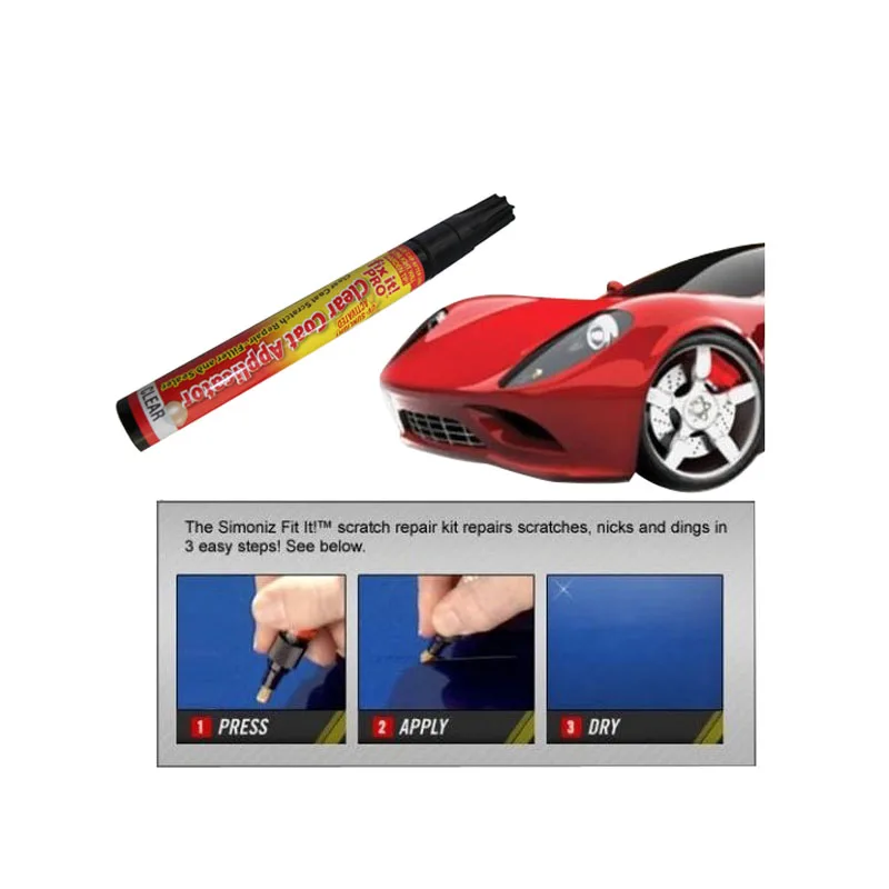 Hot Selling Fix It Pro Clear Car Scratch Repair Pen Simoniz Coat Applicator Remover Full Set with Package | Автомобили и