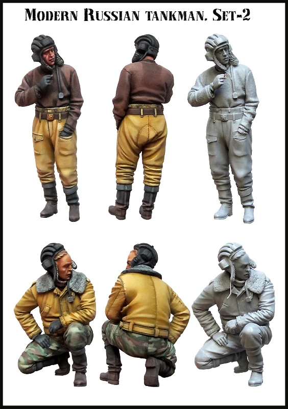 Фигурки из смолы 1/35 модель WW2 современная. Русский танкмен разобранный
