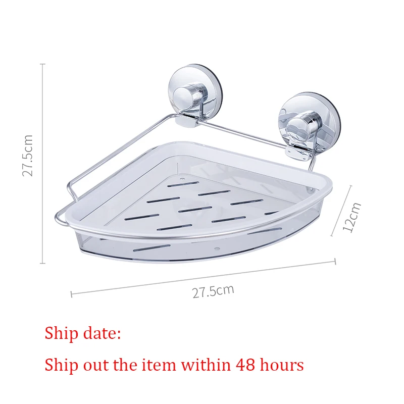 Хромированные полки для ванной комнаты настенные без сверления сильный
