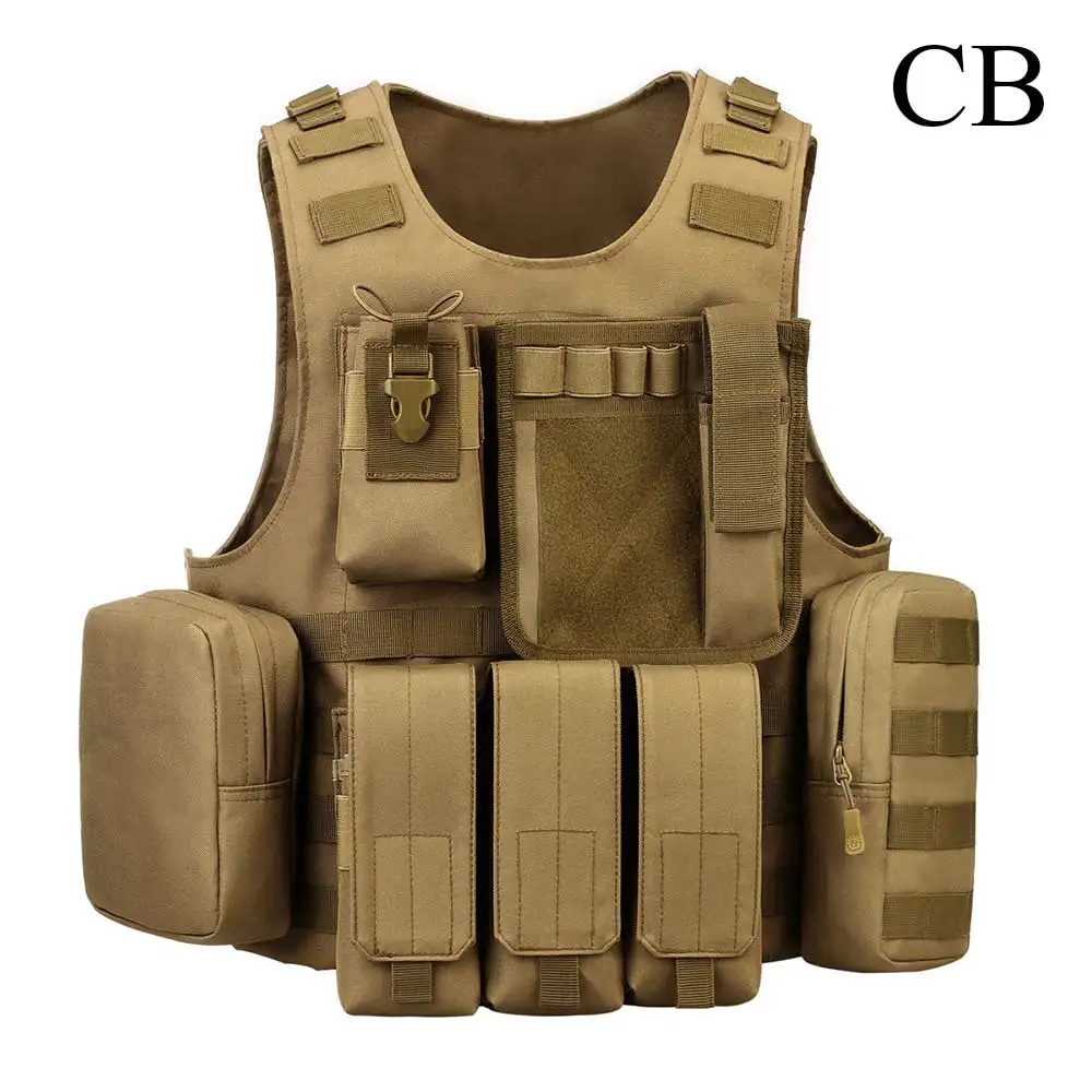 CB Sinairsoft профессиональных продаж USMC Airsoft тактический Военное Дело Молл штурма плиты Перевозчик жилет тактический жилет 10 Цвета - Цвет: CB
