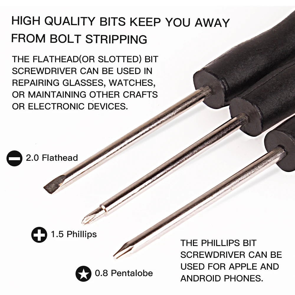 Профессиональный набор инструментов для ремонта сотовых телефонов 8 в 1 отвертки