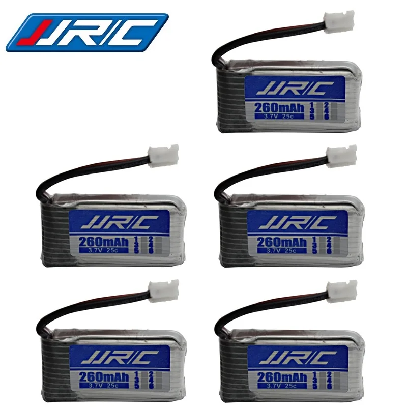 

JJRC H36 Original battery 3.7V 260mAh For JJRC E010 E011 E012 E013 Furibee F36 RC Quadcopter Parts 3.7v Lipo Battery 1-5pcs