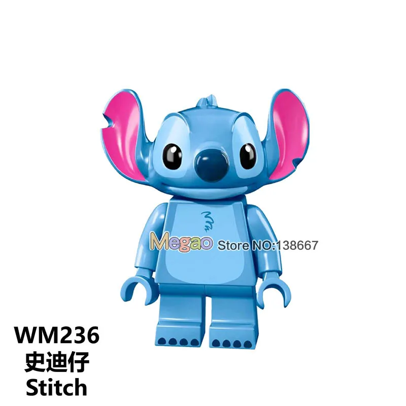 Ly Одиночная История игрушек Gremlins Gizmo Stitch Super Mario Alien E.T. Строительные блоки с Эллиотом - Цвет: Тёмно-синий