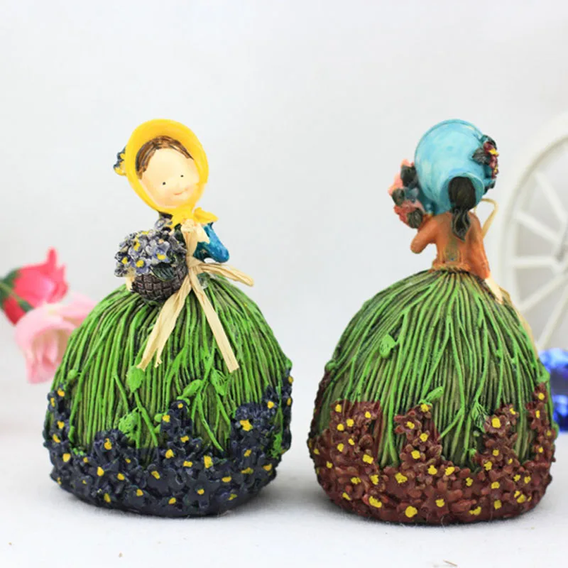 Статуэтки Феи лаванды из смолы статуэтки изделия ручной работы в пасторальном