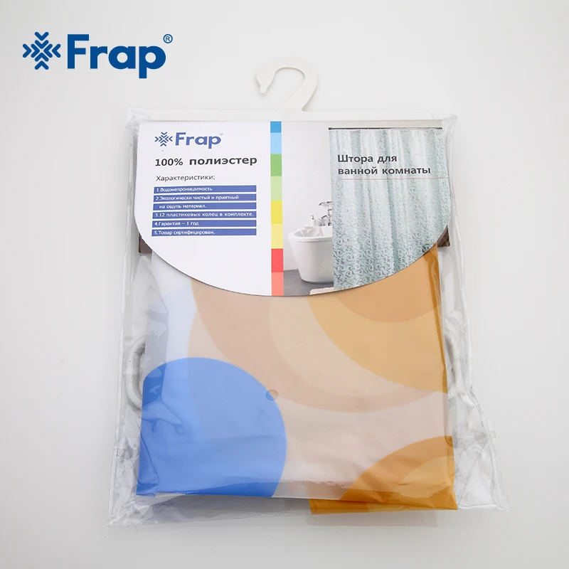 Frap новая мультяшная 180*180 см 180*200 PE водонепроницаемая занавеска для душа