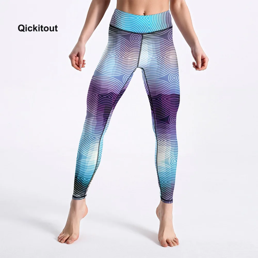 Женские брюки весна-лето 2018 женские Леггинсы синие полосатые леггинсы с принтом