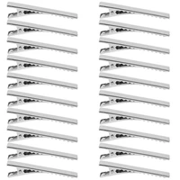 20pcs hair clips barrettes headwear stainless hairdressing clips clamp salon hairpins hair accessories diy hair styling tools