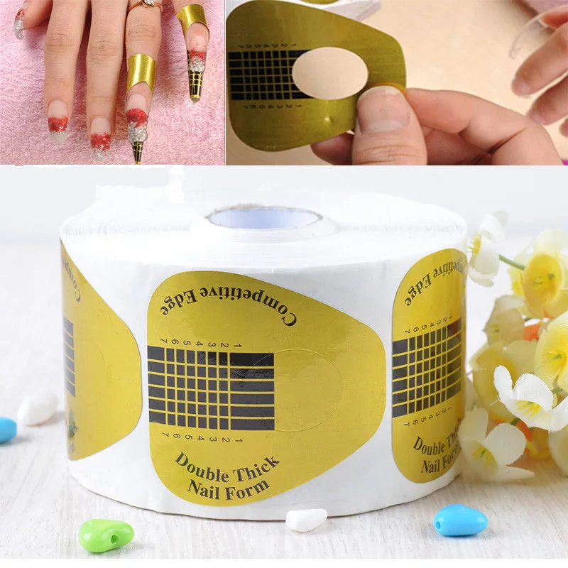 Акриловая u образная Фольга для ногтей направляющая наращивания наклейка