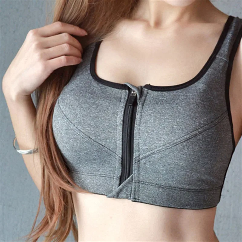 Женский бюстгальтер для фитнеса без косточек бюстгальтеры на молнии